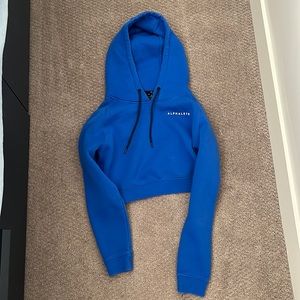 Alphalete cropped blue hoodie
